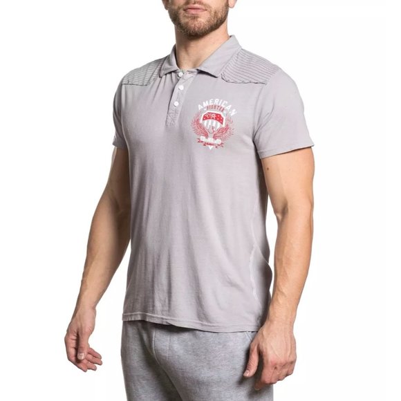 AMERICAN FIGHTER ELMHURST ARTISAN Men's Polo S/S - Picture 3 of 6